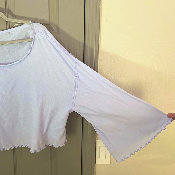 Free People (We The Free) Lavender Bell Sleeve Top - Picture 2 of 2